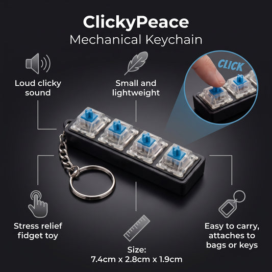 StressClick Fidget Keychain