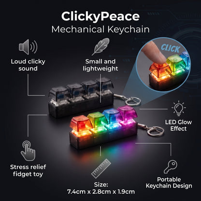 StressClick Fidget Keychain